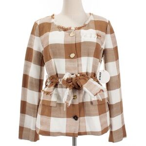 STAUD Charles Blazer Gingham